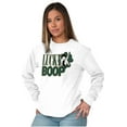 thumbnail image 4 of Saint Paddys Lucky Betty Boop Cartoon Women's Long Sleeve T Shirt Brisco Brands X, 4 of 6