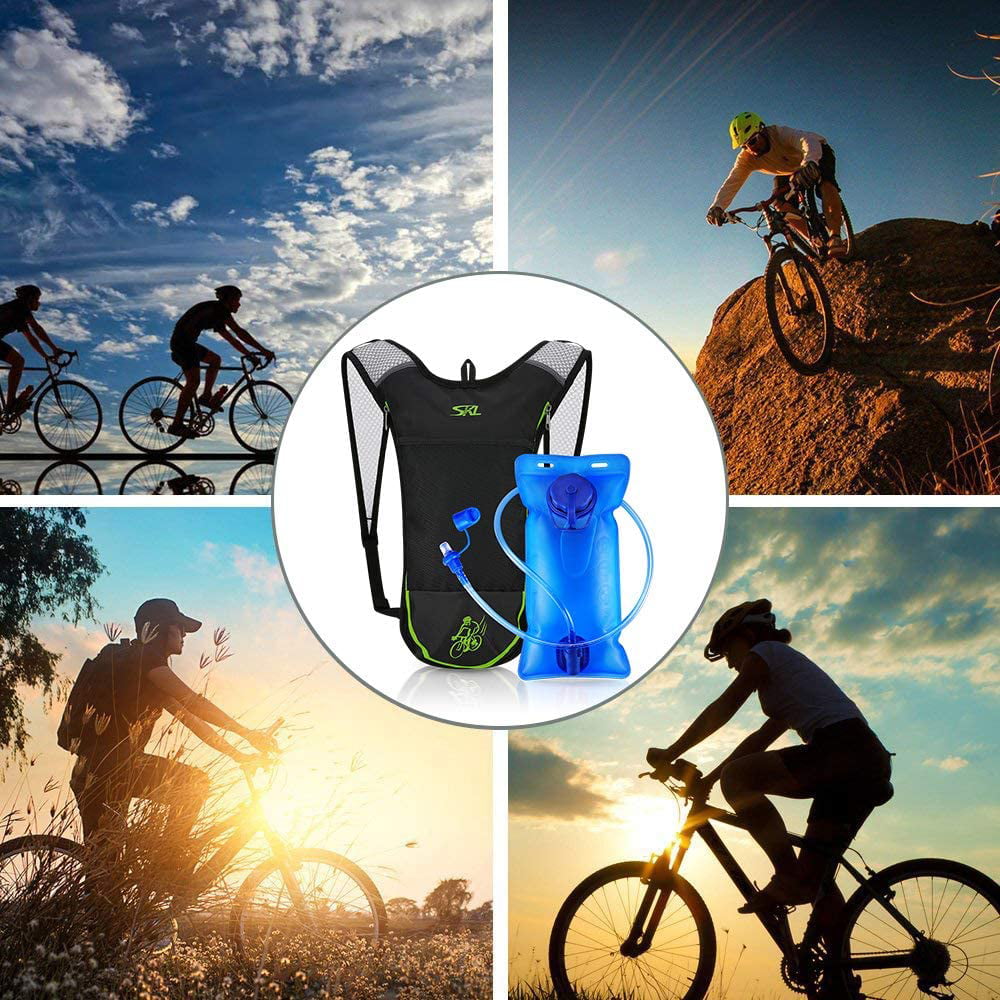 S.K.L Hydration Pack Backpack Insulated Water Backpack with 2L Water Bladder Hydration Backpack for Running Biking Cycling Hiking Camping Climbing 