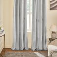 thumbnail image 5 of Deco Window Polyester Blackout Curtains, Room Darkening Curtains for Bedroom and Living Room - Set of 2 ( Eyelet,Blue, 5FT), 5 of 8