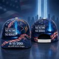 thumbnail image 2 of 9/11 Hat We Will Never Forget Patriotic 25th Anniversary Hat Remember 911 Memorial Baseball Cap for Women Men, 2 of 6