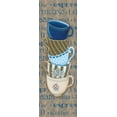 thumbnail image 2 of Metz, Andi 11x24 Gold Ornate Wood Framed with Double Matting Museum Art Print Titled - Coffee Cup Stack II, 2 of 4