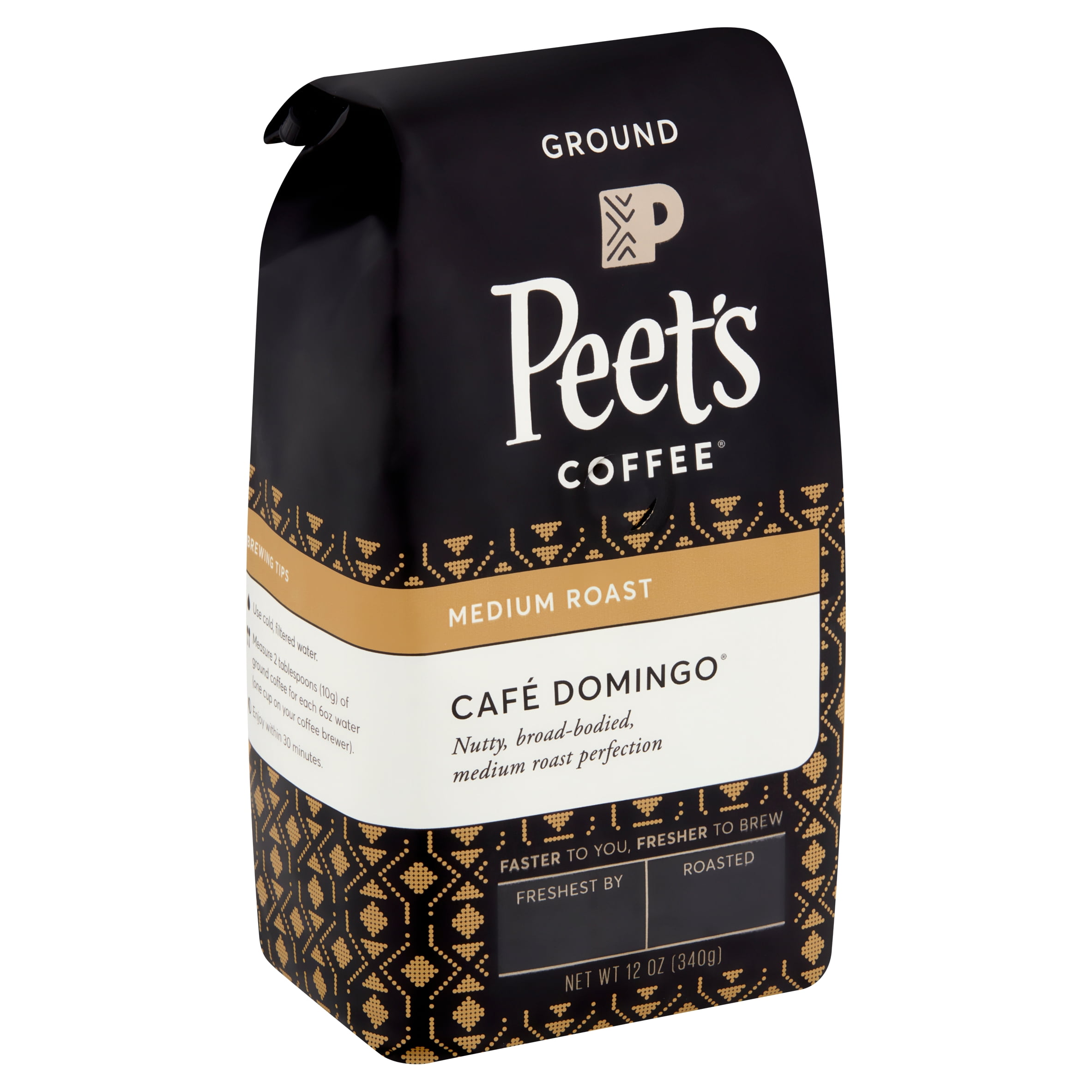 Peet's Coffee Café Domingo Medium Roast Ground Coffee, 12 oz Walmart