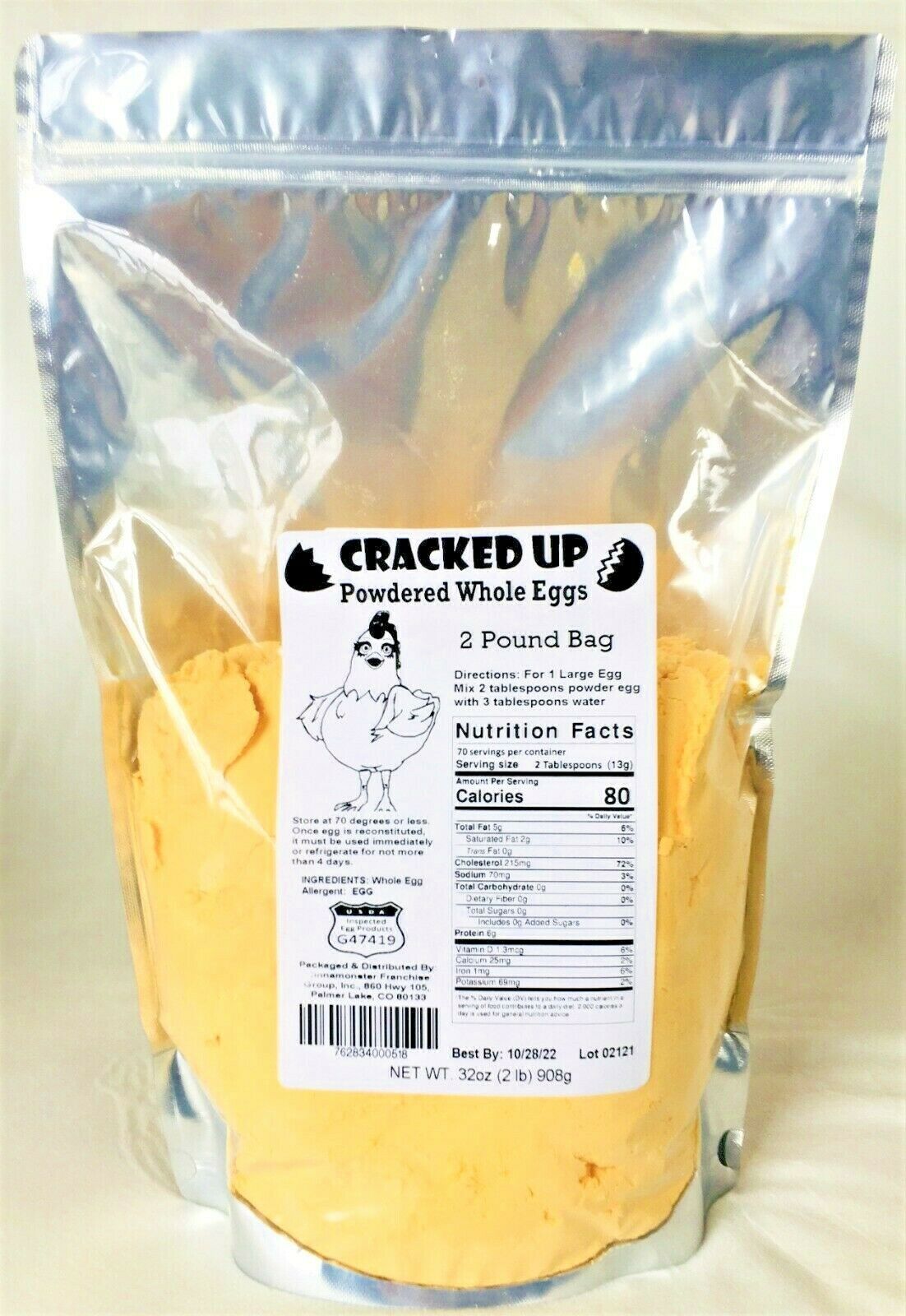 Eggs, Whole Powdered, 2 Pounds (32 oz), Best Prices, Fast Priority