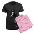 thumbnail image 5 of CafePress - Cute Boston Terrier Women's Dark Pajamas - Women's Short Sleeve Print T-Shirt and Pants Dark Cotton Pajama Set, 5 of 7