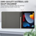 thumbnail image 5 of Para iPad Air (2013)/Air 2/9,7 pulgadas (2017)/(2018) Funda de cuero con teclado Bluetooth y soporte con ranura para bolígrafo, 5 of 5