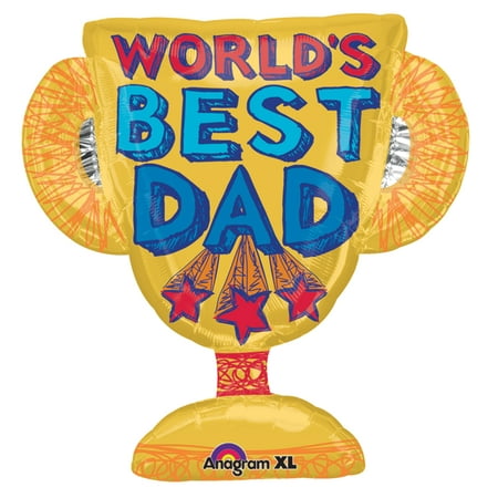Anagram World's Best Dad Trophy Super Shape 35