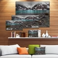 thumbnail image 3 of Mountain Lake and Cloudy Sky - Landscape Canvas Art Print, 3 of 4