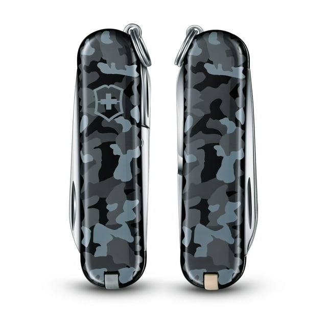 Victorinox Classic SD Couteau de Poche Camouflage Bleu Marine à 7 Fonctions