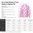 thumbnail image 6 of Fotbe Pink And White Polka Dot Men's Women's UPF 50+ Sun Protection Jacket Hooded Cooling Shirt with Pockets Hiking Outdoor Performance-3X-Large, 6 of 8