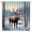 Brown Blue White, variant on Shower Curtain Farmhouse Donkey with Sunflowers Funny Bathroom Curtain with Hooks, 60x72in