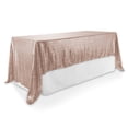 thumbnail image 3 of Lann's Linens 60" x 102" Rose Gold Sequin Tablecloth, Sparkly Rectangle Table Cloth for Wedding, Party, Banquet, 3 of 6