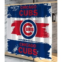 Pegasus Chicago Cubs Shower Curtain & Bath Mat Set