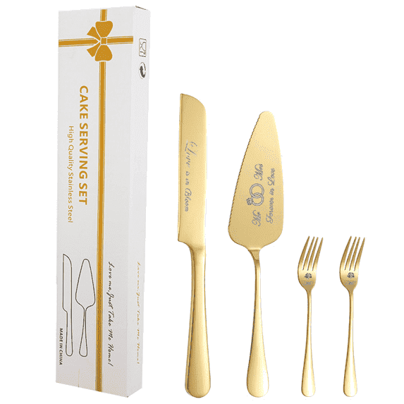 Cake Cutting Set for Wedding Cake Knife Server Wedding Cake Knife and Server Set Cortador De Pastel Cake Server and Knife Set Plate Knife for Cakes Wedding Gift Set