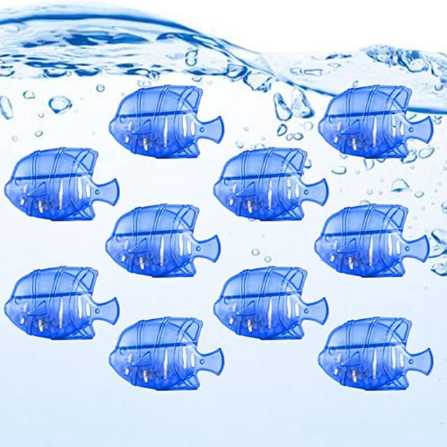 10 limpiadores universales de tanque humidificador, humidificadores de niebla cálida y fría, pecera, compatible con gotas, gotas, 1.75 x 2.55 pulgadas (púrpura y azul)