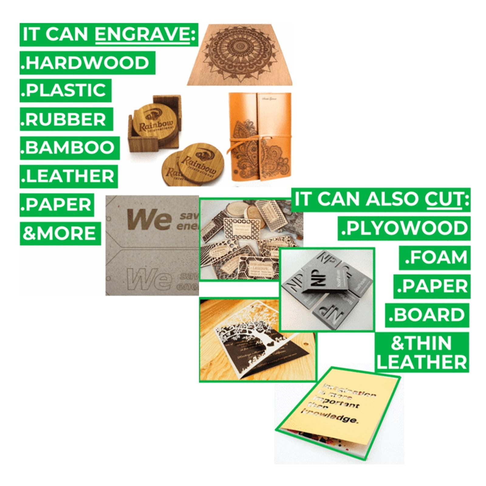 20W MINI DIY Desktop Engraving Machine Picture LOGO CNC Printer Working Area 20cm*17cm Wood Router Engraver