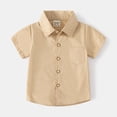 thumbnail image 6 of Esaierr Kids Toddler Summer Shirts Tees for Boys,Baby Short Sleeved T-Shirt Cute Casual Solid Color Shirts Short Sleeve Undershirt Tops for 1-6Years, 6 of 8