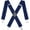 Navy Blue, variant on 50MM Wide Men Trouser Braces - X Shape Adjustable Elasticated Heavy Duty with Strong Metal Clips