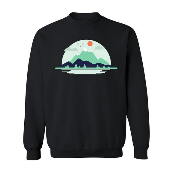 Mountain Landscape Design Sweatshirt Men -Image by Shutterstock, Male 4X-Large