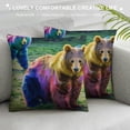 thumbnail image 3 of Qinduosi Many Colorful Pillow Covers Inch,Decorative Throw Pillow, for Sofa Square Cushion Pillowcase, Set of, 3 of 5