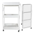thumbnail image 1 of Carrito Multifuncional Desplegable Metálico 3 Niveles Blanco CHIC-FANTASY, 1 of 5