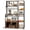 Brown, variant on LIKIMIO 7-Tier Bakers Rack with Power Outlet, Microwave Stand Coffee Bar Station, Kitchen Storage Shelf with Hooks & Wire Basket
