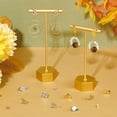 thumbnail image 3 of 24 pendientes de hoja de 3 estilos con tuercas para orejas, hipoalergénicos, con pasador de 0,7 mm, de acero inoxidable., 3 of 9
