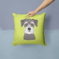 thumbnail image 2 of Dog Face Checkerboard Design Fabric Decorative Pillow, 2 of 4