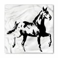 thumbnail image 1 of Animal Bandana, Running Horse Silhouette, Unisex Head and Neck Tie, by Ambesonne, 1 of 2