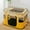 Yellow, variant on Merkaren Portable Foldable Pet Tent Playpen Fence Puppy Pen Soft Kennel Cat Cage Safe Guard Indoor Outdoor