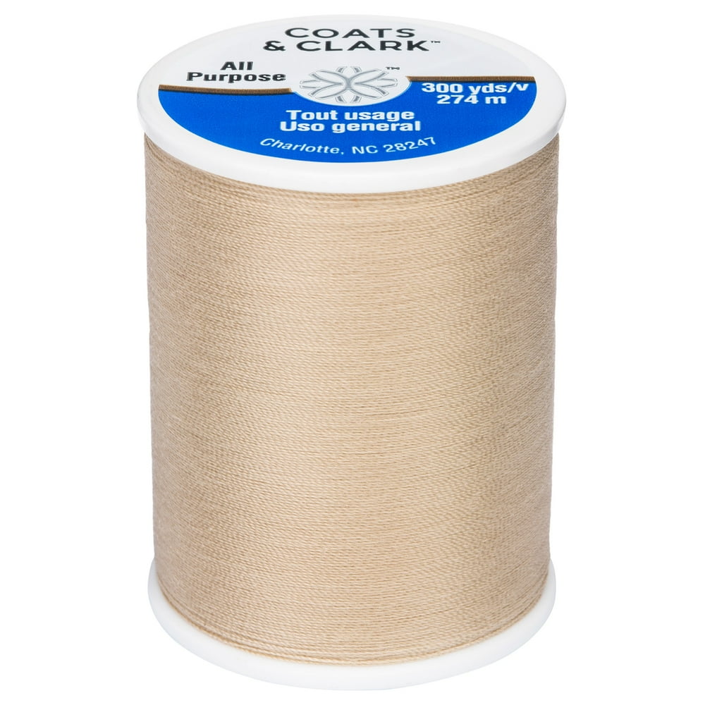 Coats & Clark Dual Duty All Purpose Brown Polyester Thread, 300 Yards