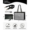 thumbnail image 4 of Lovevook Purses and Handbags, Work Tote Bag for Women, Large Laptop Purse Fit for 15.6" Laptop-Black, 4 of 9