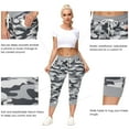 thumbnail image 2 of SPECIAL MAGIC Women’s Capri Sweatpants Jogger Cargo Pants with Pockets for both Sports and Casual Wear (Camo Grey XXL), 2 of 8
