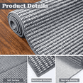 thumbnail image 6 of WANLISELL Area Rugs for Living Room, 6' x 9' Stain-Resistant Washable Rug, Soft Indoor Low-Pile Carpet for Kitchen, Playroom, Dining Room, Office, Gray & White, 6 of 9