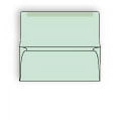 Green Colored Collection/Remittance Envelope No. 6-1/4, 3-1/2" x 6-1/4", Pastel Sulphite, 24 lb (FSC Certified), Acid Free, Vellum Finish, Two Side Seams Under, Large Flap - Box of 500 Envelopes
