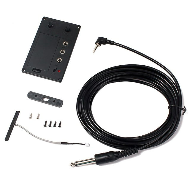 Pastilla de preamplificador EQ silenciosa CUTICAT para violín 4/4 Recogida de violín