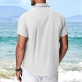 thumbnail image 5 of Kaemgyyd Mens Hawaiian Shirts Breathable Short Sleeve Button Down Shirts Summer Vacation Beach Shirts with Pocket, 5 of 7
