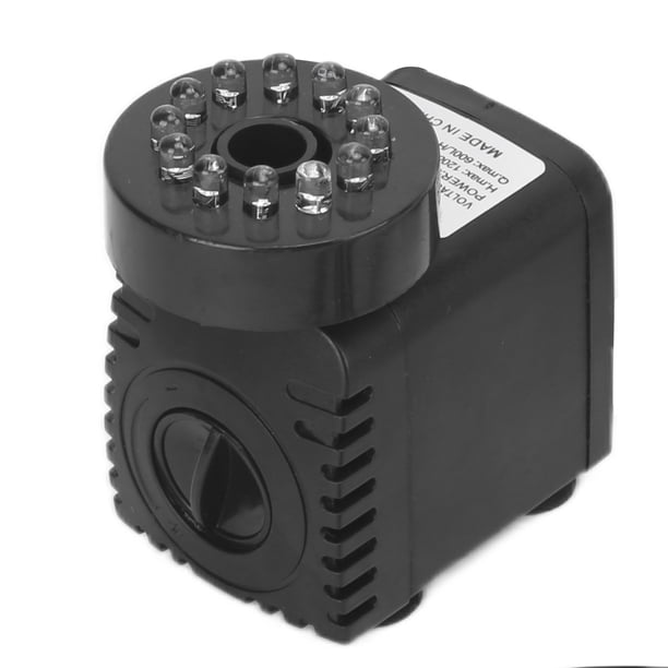 Luz De Bomba De Agua, Bomba De Agua De Bajo Ruido Paisajismo Súper Succión Para Características De Agua Para Fuentes Interiores Para Piscinas Para Peceras