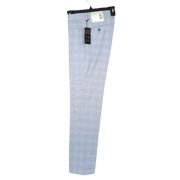 Alfani Men's Slim-Fit Stretch Solid Suit Pants Blue Plaid B4HP $135 (Regular,30,30 in)