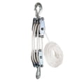 thumbnail image 1 of Block and Tackle Pulley System Rope Pulley Hoist with Lifting Power Breaking Strength Heavy Duty Pulley System 15m, 1 of 7