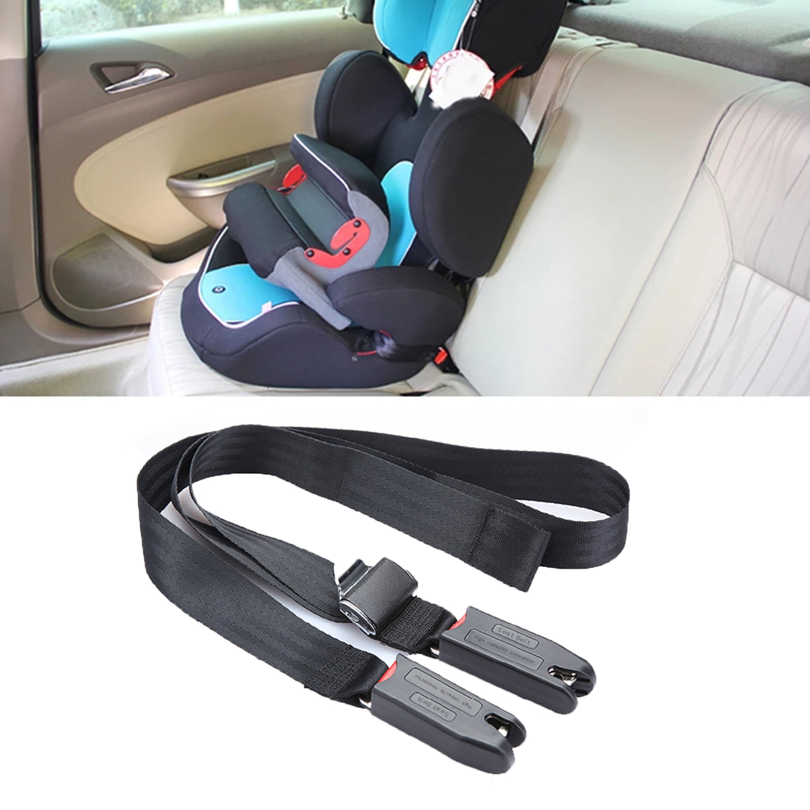 Isofix Interface Car Seat Strap Install Fixed Belt Safe Connector for Kids Baby 