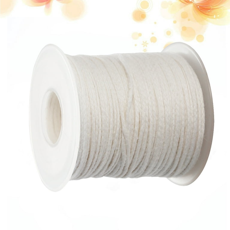 Compatible With5 Roll 200feet/61meter White Candle Wick Cotton Candle Woven  Wick