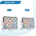 thumbnail image 4 of FORMRS 15-15.6 inch Laptop Sleeve Case Soft Carrying Quilted Computer Bag Cover, Orange Art Pattern, 4 of 7