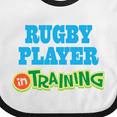 thumbnail image 4 of Inktastic Rugby Player in Training Boys or Girls Baby Bib, 4 of 4