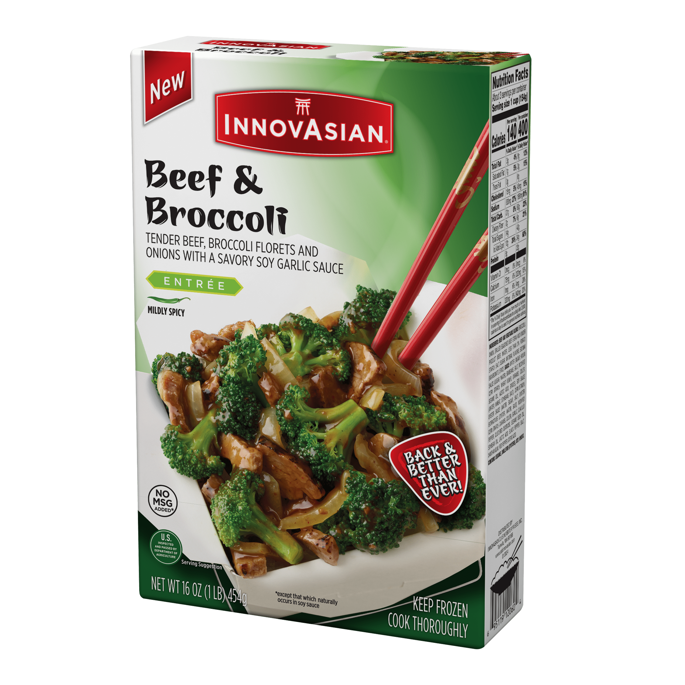 InnovAsian Beef & Broccoli, 16 oz (Frozen Meal)