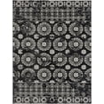 thumbnail image 4 of Hauteloom Kahramankazan Neutral Paisley Farmhouse Living Room Bedroom Dining Room Boho Area Rug - Machine Washable - Bohemian Vintage Carpet - Black, Light Grey, Off White - 6'7" x 9', 4 of 19