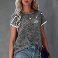 thumbnail image 1 of Top de mujer YLSHRF Blusa Suelta de Verano 100% fibra de Poliéster, 1 of 6