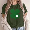 thumbnail image 4 of Camiseta de Manga Corta de Cuello Redondo Impresa de Primavera Superior de las Mujeres, Mezcla Ligera de Poliéster para Uso Diario Y de Fiesta Casual, 4 of 9