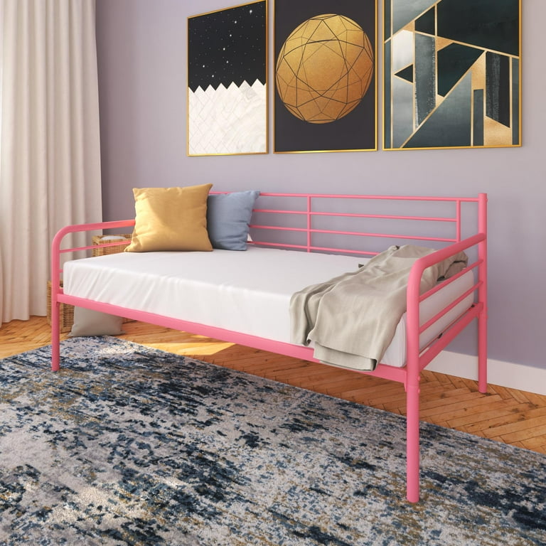 Pink metal deals daybed