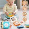 thumbnail image 7 of Flynow Busy Board for 1 Year Old, Travel Activities Toys for Toddler 1 2 3, Montessori Sensory Cube Learning Education Toy, Christmas Birthday Gift for Baby Boy Girl 12-18 Month, 7 of 7