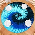 thumbnail image 2 of Colorful Tie Dye Pattern Round Fitted Tablecloth with Elastic Edge,Dining Table Cover Waterproof,Outdoor Round Tablecloth for Camping,Dining,Indoor and Outdoor, 2 of 7